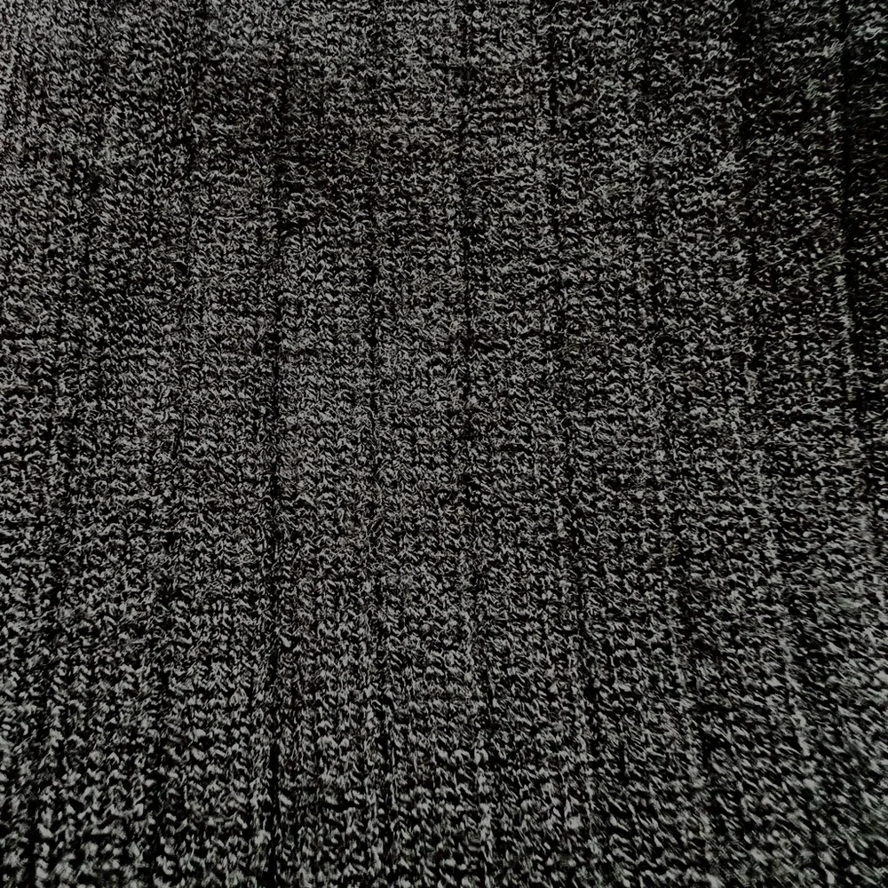 Black Ribbed Sweater with Ruffle Details - Picture 4 of 4
